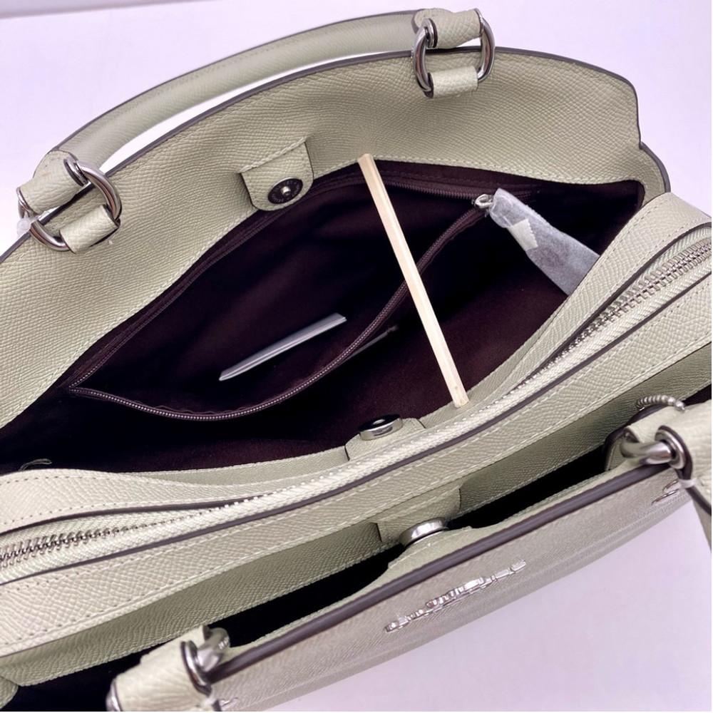 Coach Lillie Carryall satchel bag Crossbody Pale Green - Picture 14 of 16